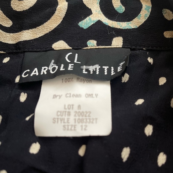 Vintage Carole Little Button Down Print Blouse - Picture 6 of 6